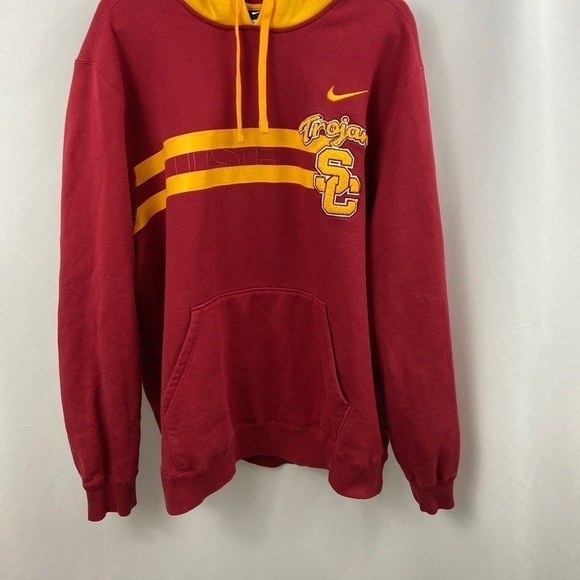 Vtg Nike USC Trojans Maroon Gold Logo Sz XL Hoodie - Picture 11 of 11